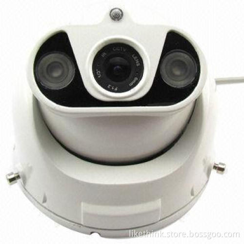Dome Camera, 1/3-inch CMOS IR Dome Camera, 1200TVL Resolution, 2-piece of LEDs with IR-cut